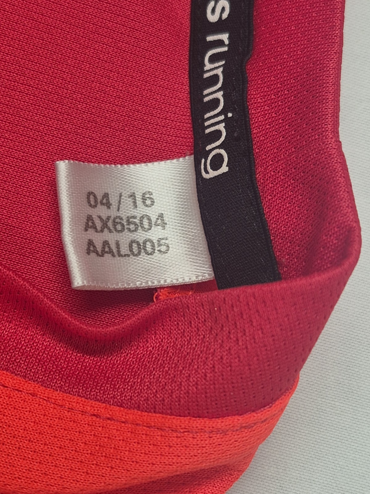Adidas Response Climalite Running Shirt Mens Large Red/Orange Athletic Tee Gym