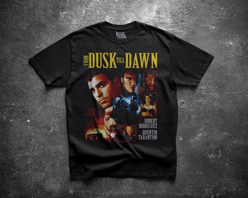 From Dusk Till Dawn Shirt Horror Movie Graphic Vampire Cult Classic, Retro Grind
