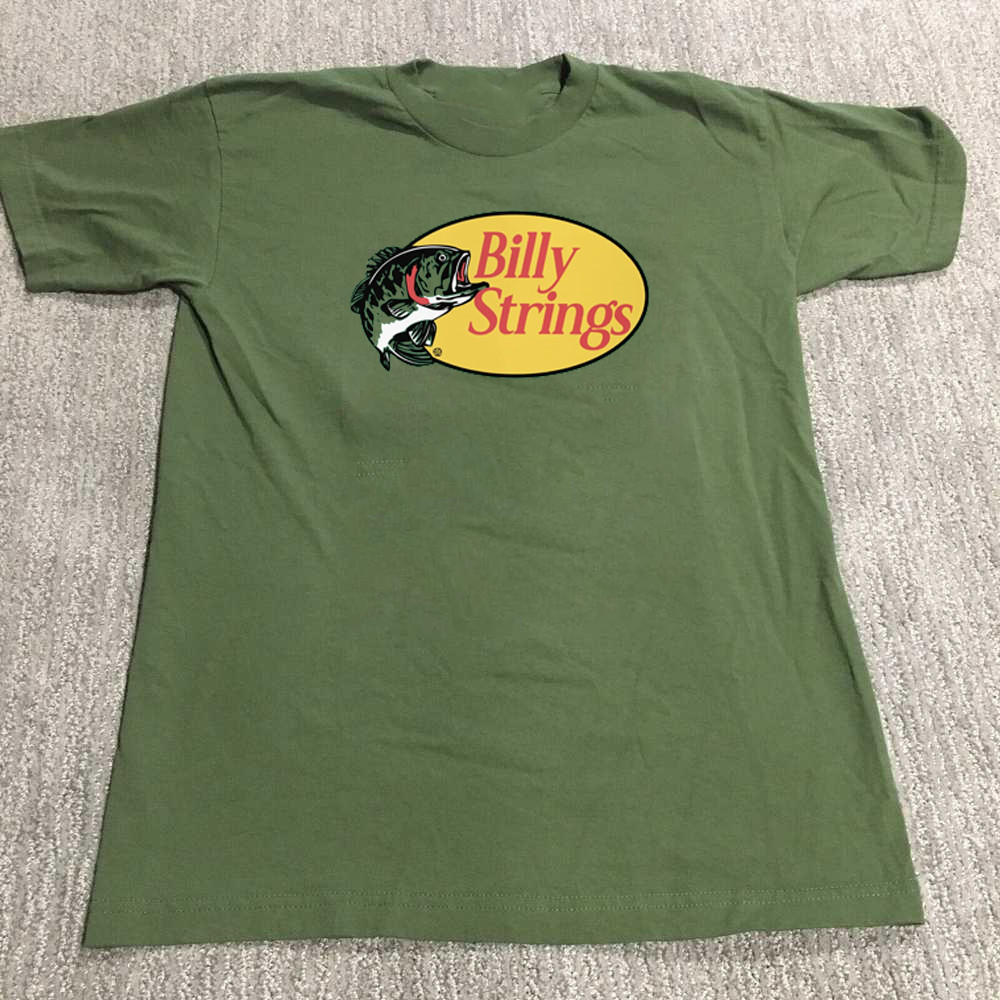 Billy Strings Fish Funny Tour Band Gift For Fan S to 5XL Green T-shirt