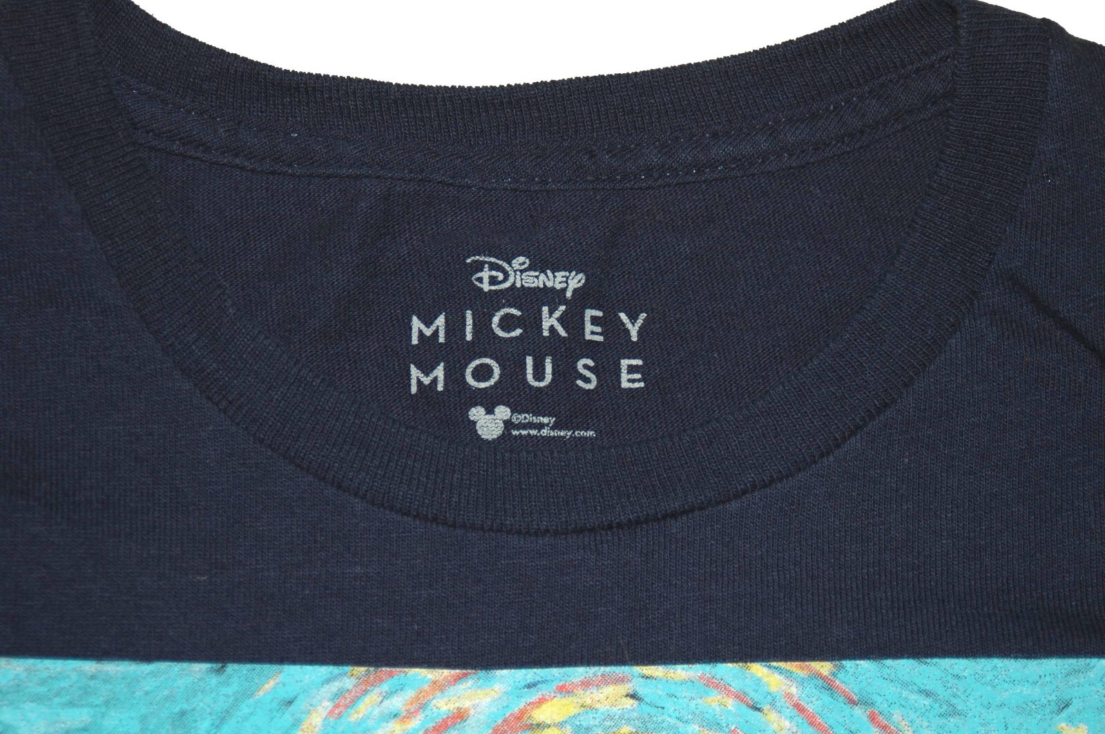 Disney Mickey Mouse T-Shirt Sz L Black Solid Graphic Quality 100% Thick Cotton