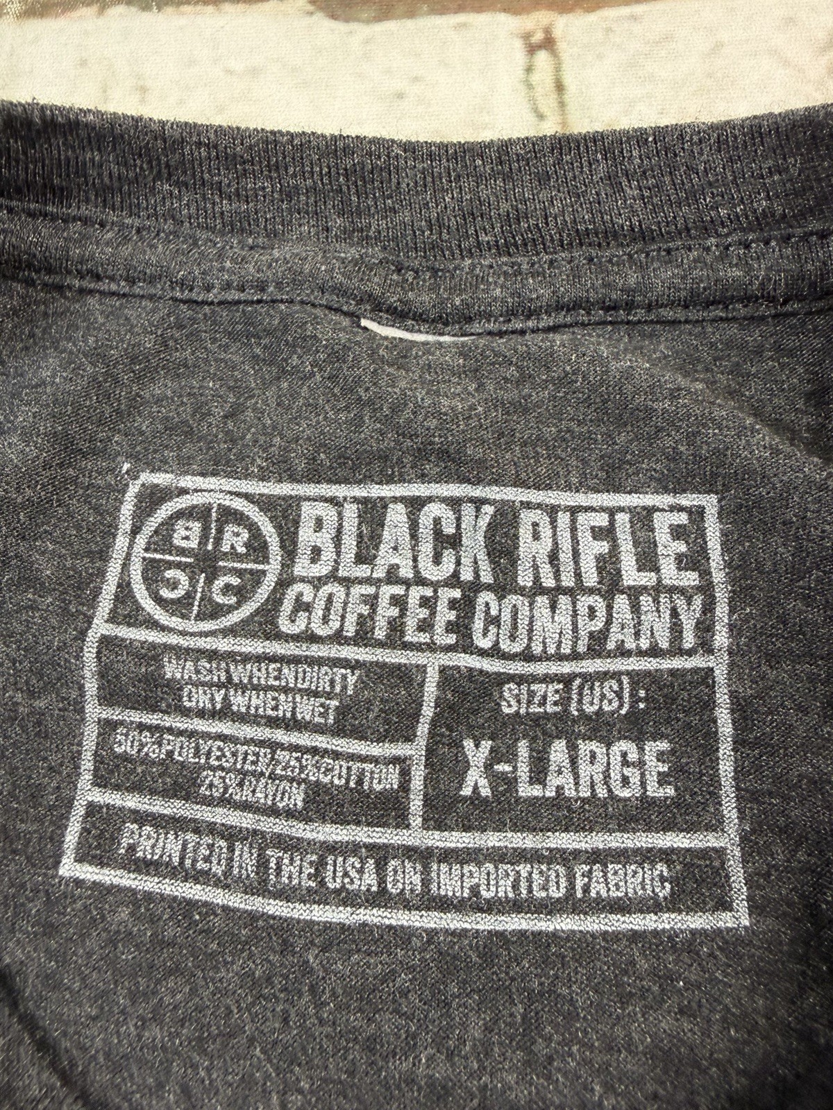 Black Rifle Coffee Company Shirt Adult XL Gray Elk Military Outdoor Tee Mens