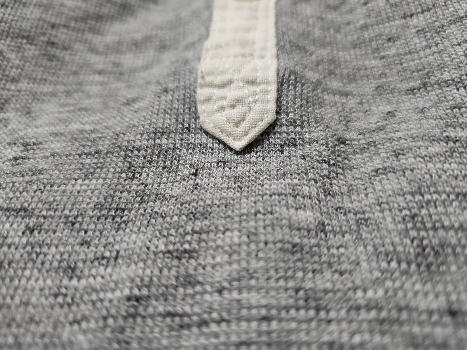 Diesel Industry Henley Stitched Nobel Gray Woven Long Sleeve Shirt SZ Large