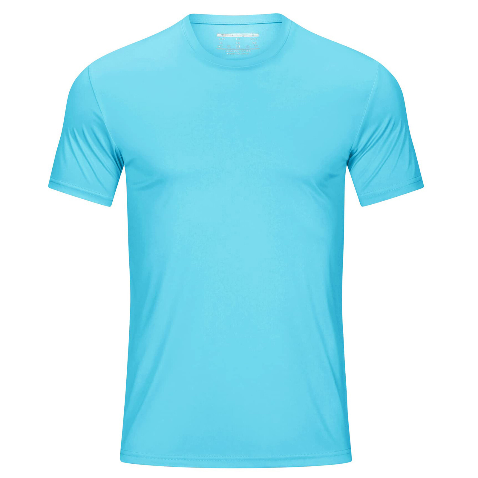 Men’s UPF50+ Short Sleeve T-Shirt Quick Dry Running Fishing Performance Tee Tops