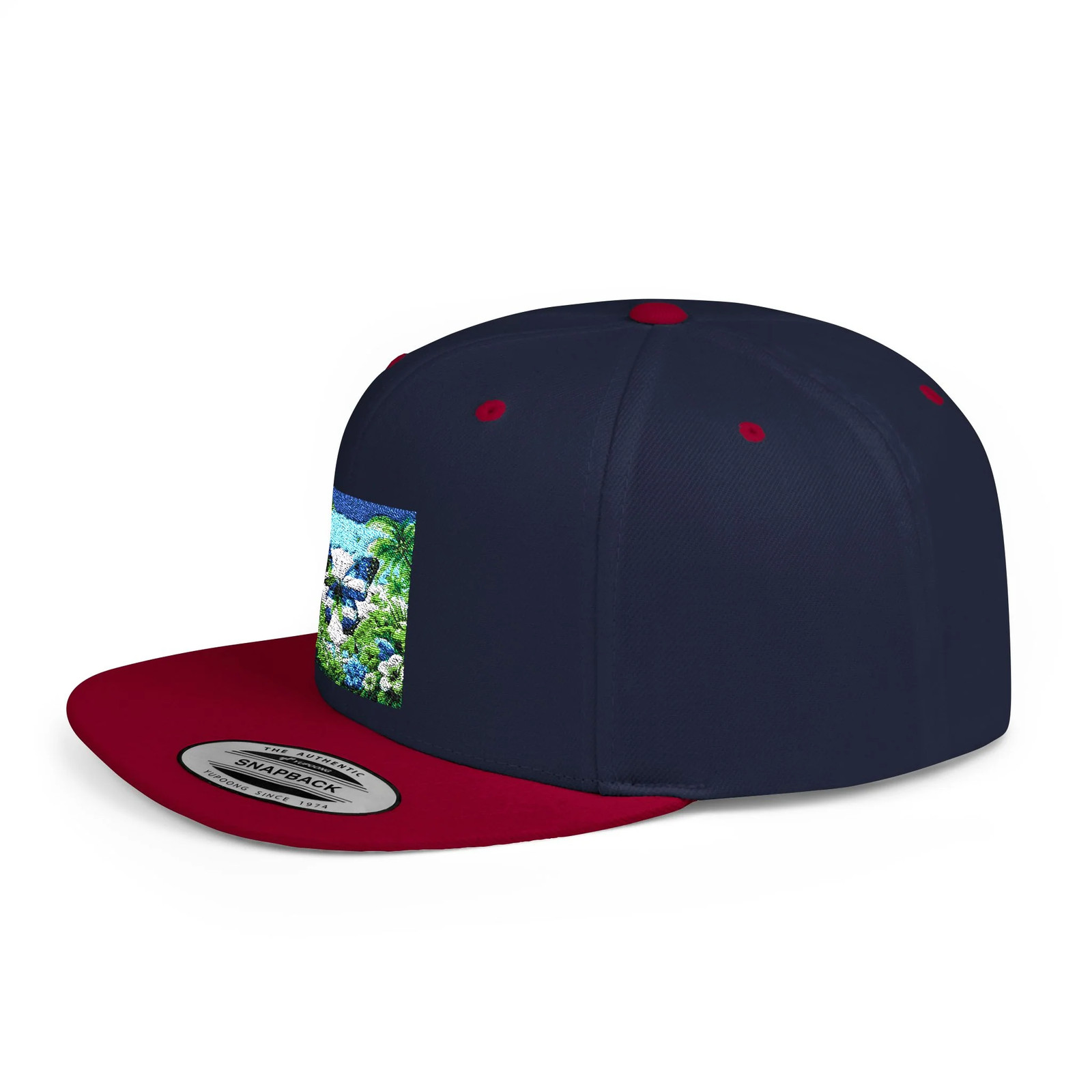 Flat Bill Snapback Butterfly Star Flag