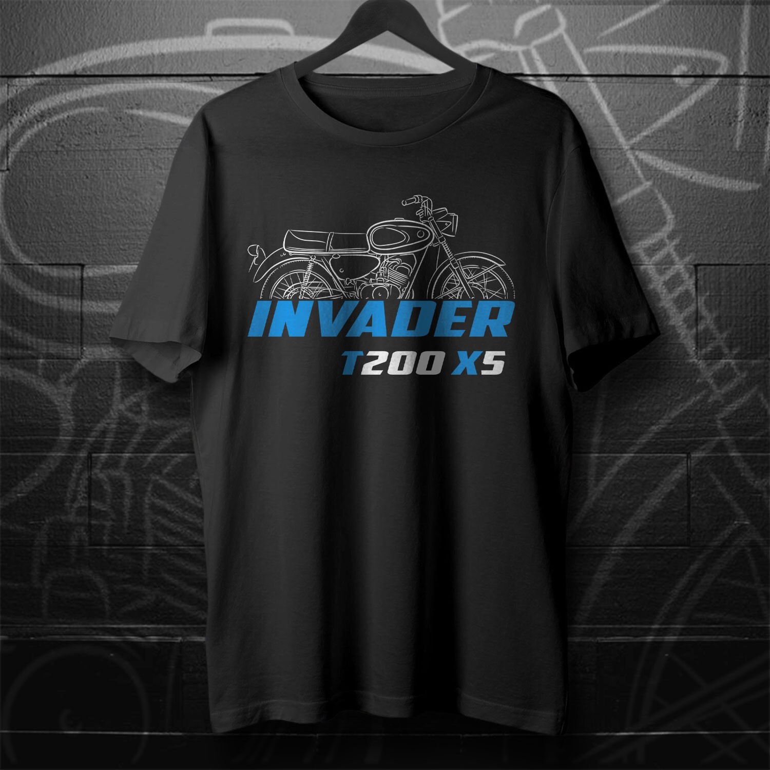 Suzuki T200 X5 Invader 1967-1971 – Motorcycle T-Shirt for Riders