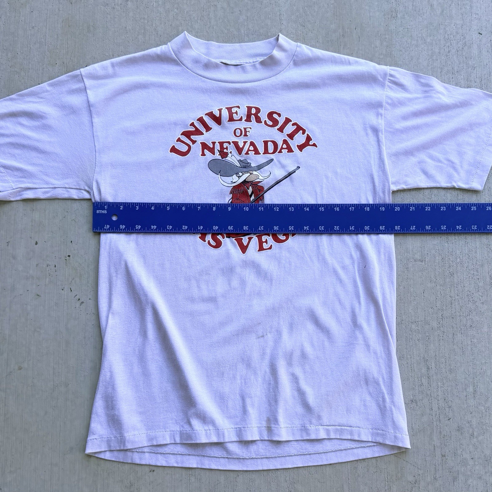 Vintage UNLV T Shirt 80s Single Stitch Running Rebels Medium