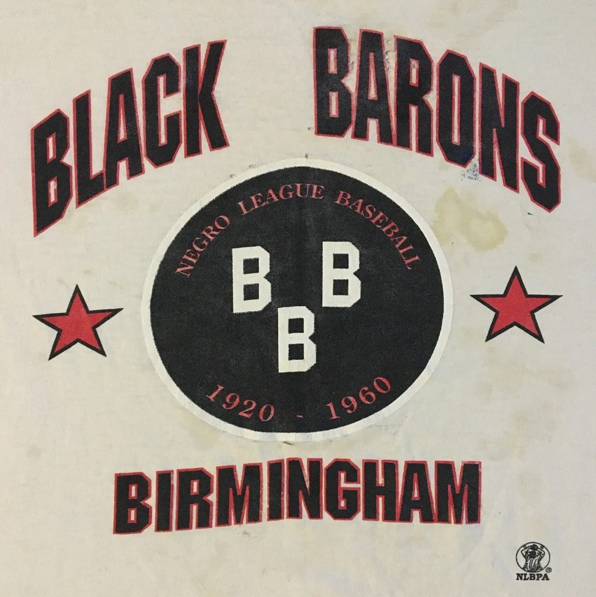 Vtg 90s Birmingham Black Barons Thrashed Faded Negro League Shirt XXL Grunge 80s