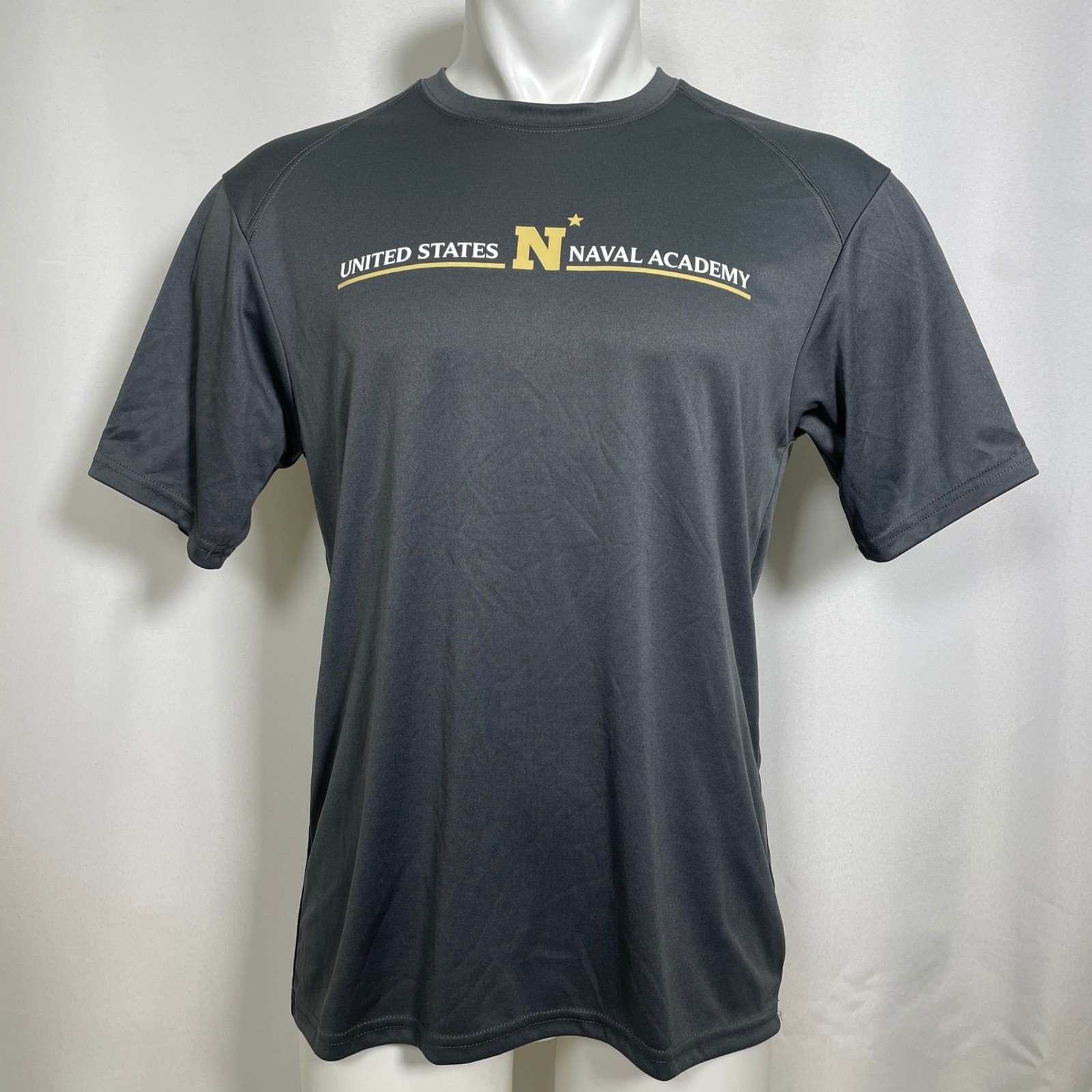 USNA United States Naval Academy Badger Sport Athletic Grey T-Shirt Men’s MEDIUM