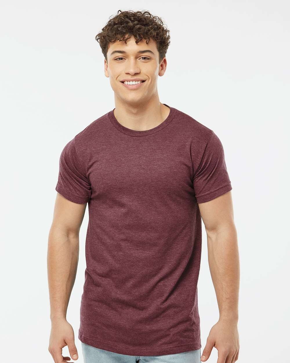 Tultex Unisex T Shirt Cotton/Polyester Short Sleeves Fine Jersey T-Shirt – 202