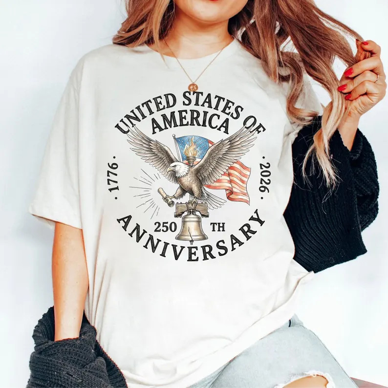 USA 250th Anniversary Liberty Bell Comfort Tee Patriotic