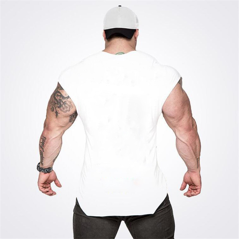Men Gym Singlets Tank Tops Stringer Bodybuilding Fitness Vests Sports Clothes