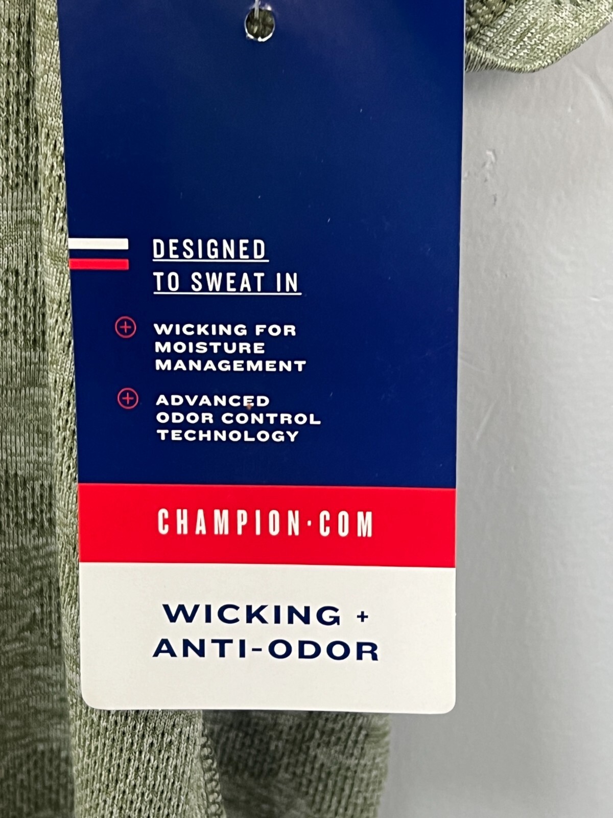 Champion Sz Medium Green Camo AOP Sport Tee Men’s Anti-Odor Wicking