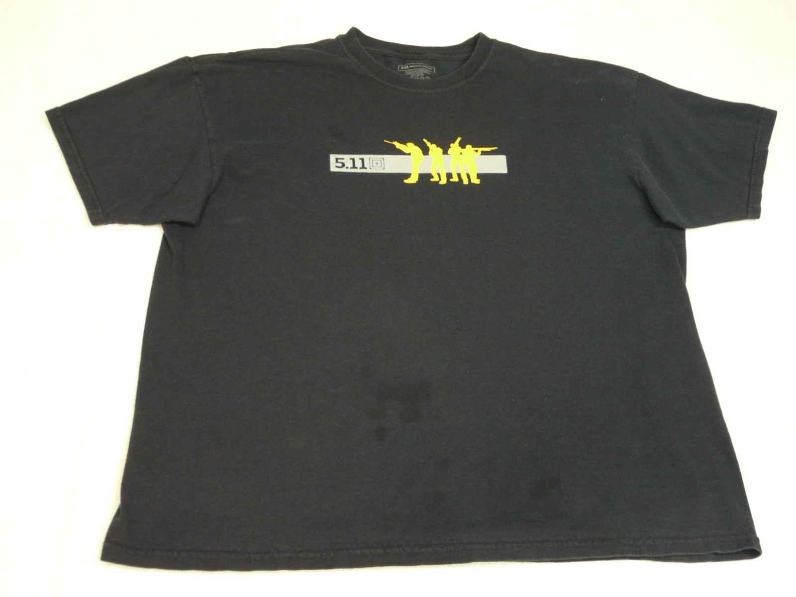 5.11 Tactical Series T Shirt Men’s XL Black Short Sleeve 100% Cotton Graphic Tee
