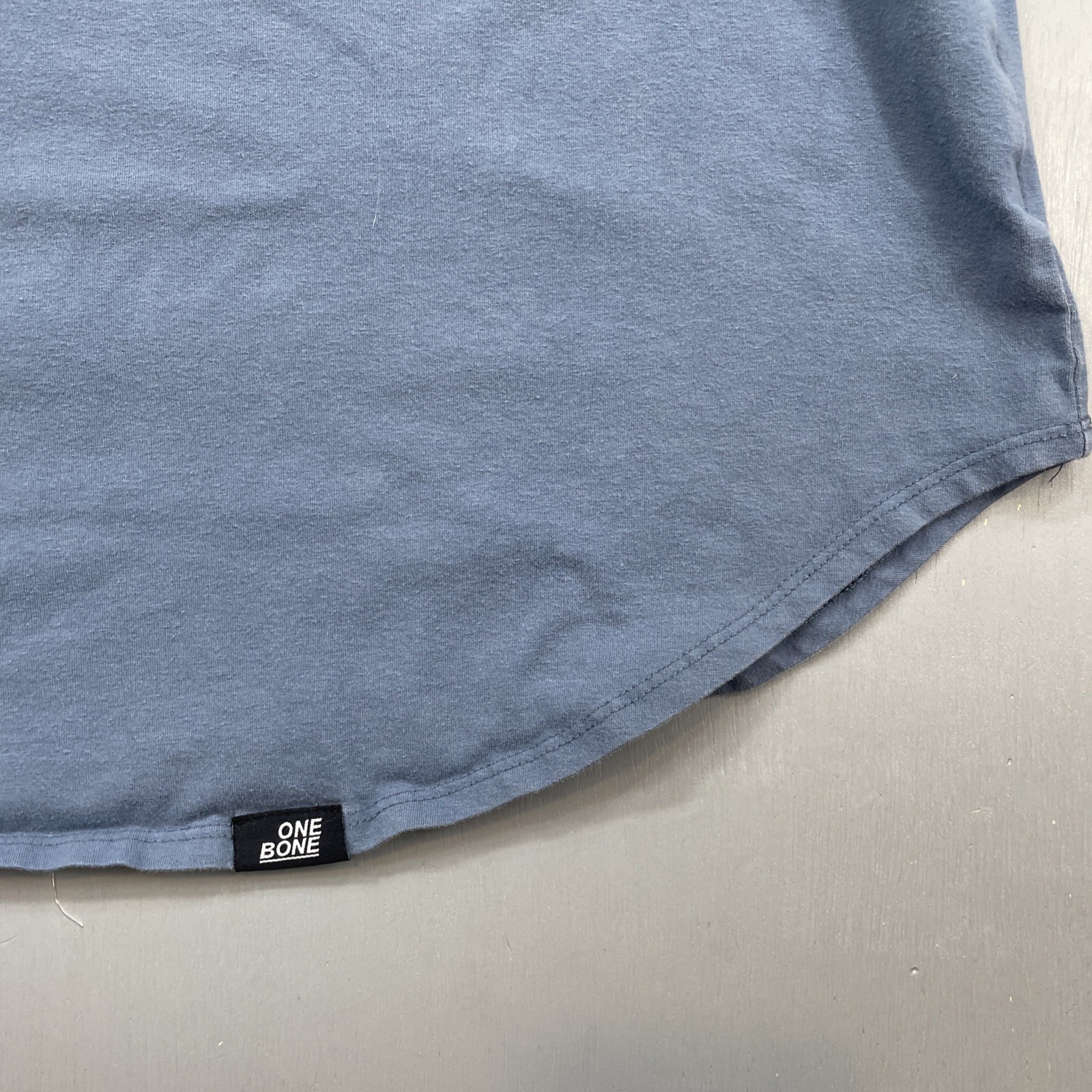 One Bone Shirt Men 3 4XL Scoop Curved Hem Tee Short Sleeve Crew Neck Blue Canada