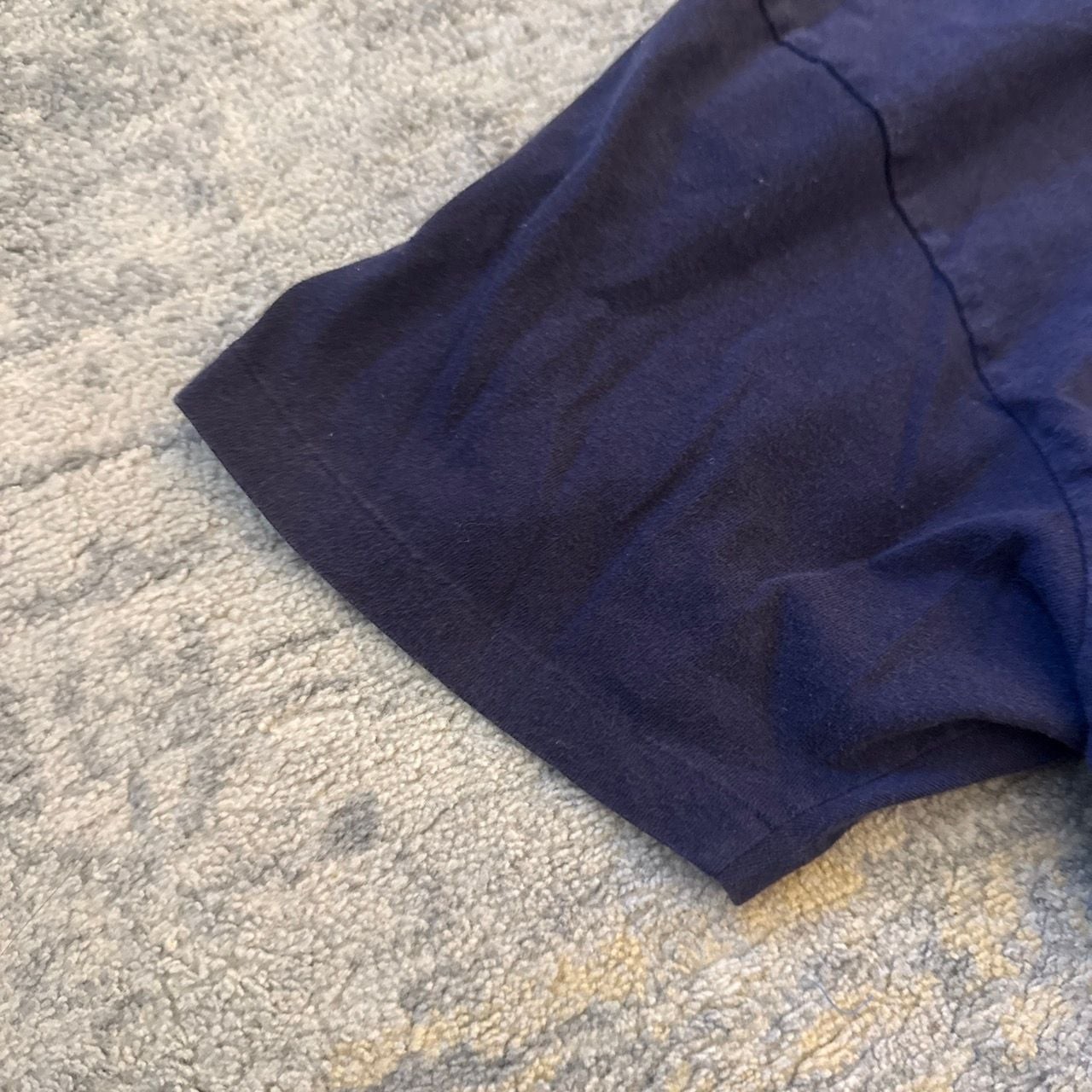 Vintage Single Stitch 80s Polo Ralph Lauren Classic Fit Pocket T-Shirt Navy Blue