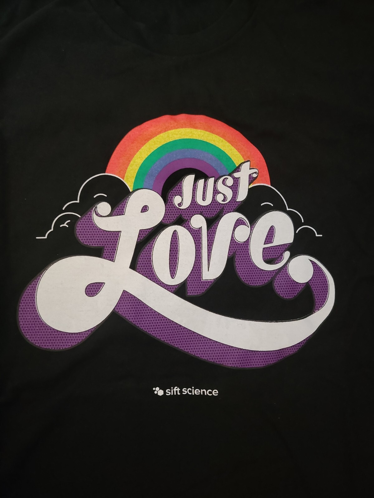 Next level Just Love rainbow T shirt medium unisex men