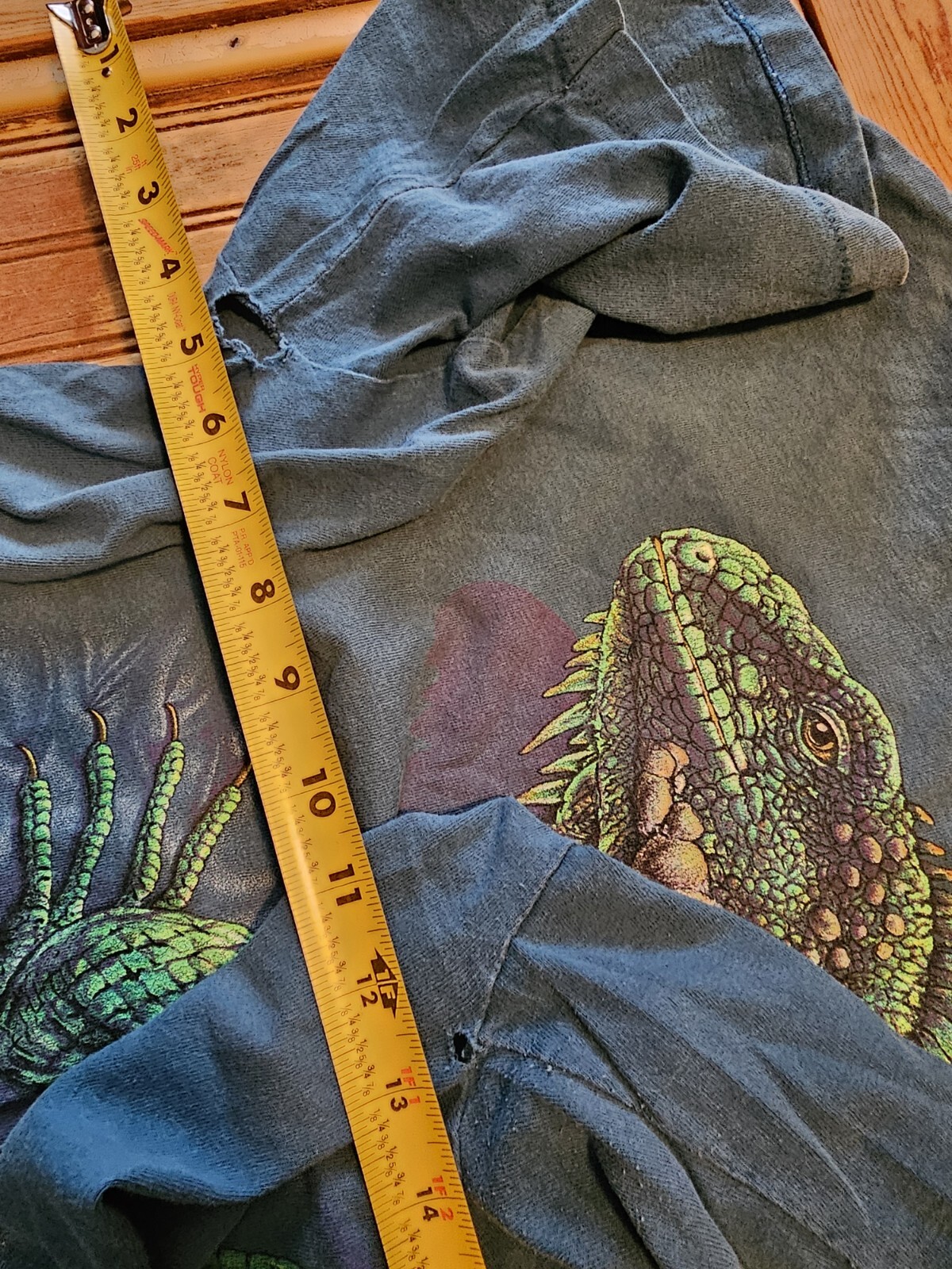 🚨VINTAGE SIGNAL SPORT MENS T SHIRT XL GRAPHIC PRINT IGUANA DOUBLE SIDED GRAIL