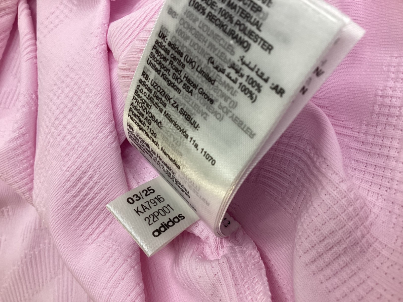 NEW adidas Men’s Go-To Textured Golf Polo Short Sleeve Shirt PINK Sz S MSRP $75