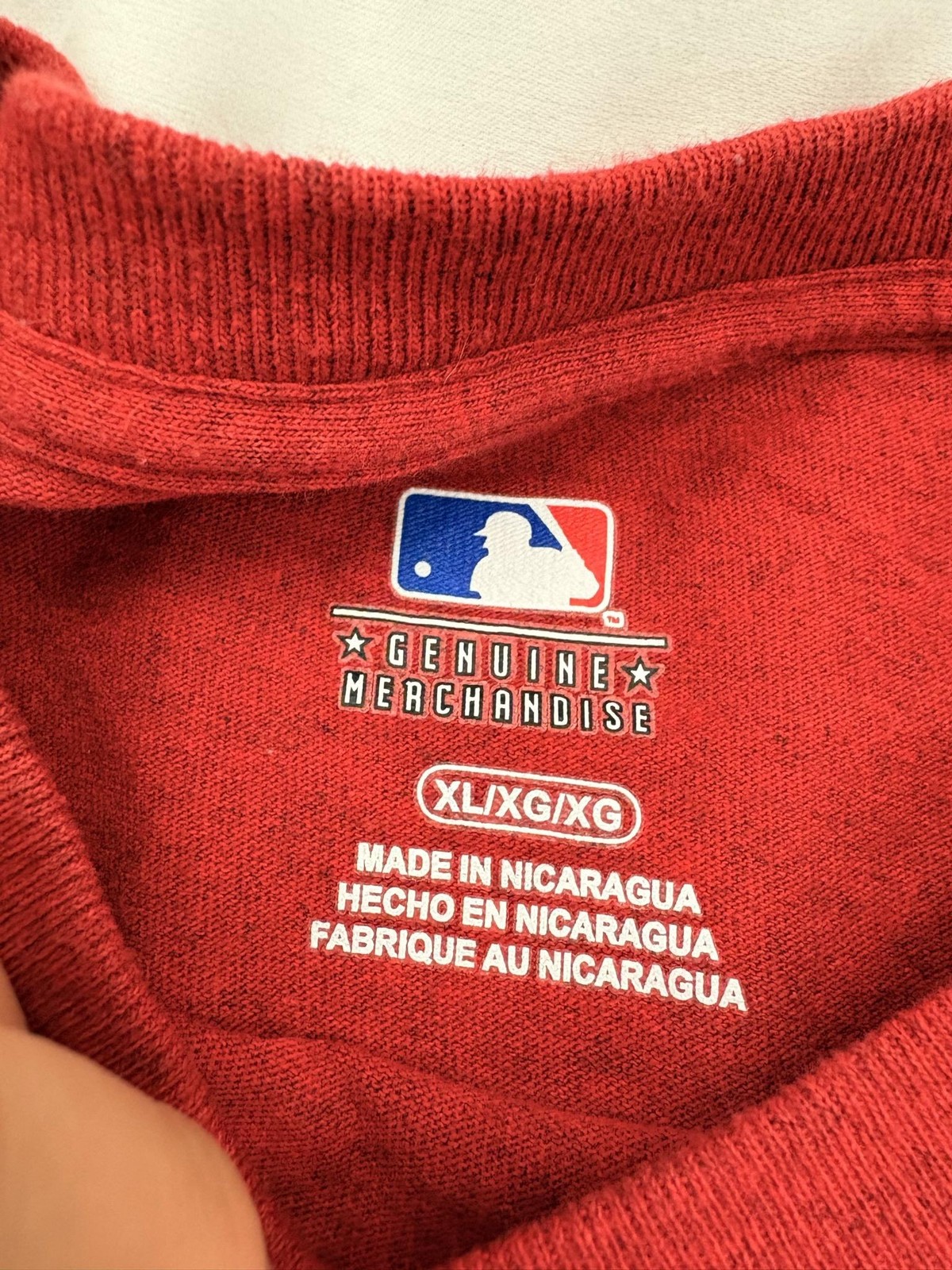 Cincinnati Reds Shirt Mens XL Red Baseball Tee T-Shirt Genuine Merchandise MLB
