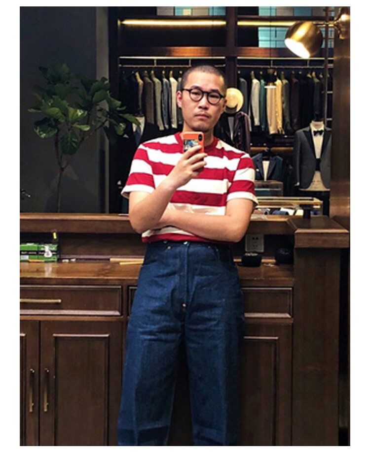 NON STOCK Retro Men’s Striped Short Sleeve T-Shirts Basic Cotton Casual Shirt