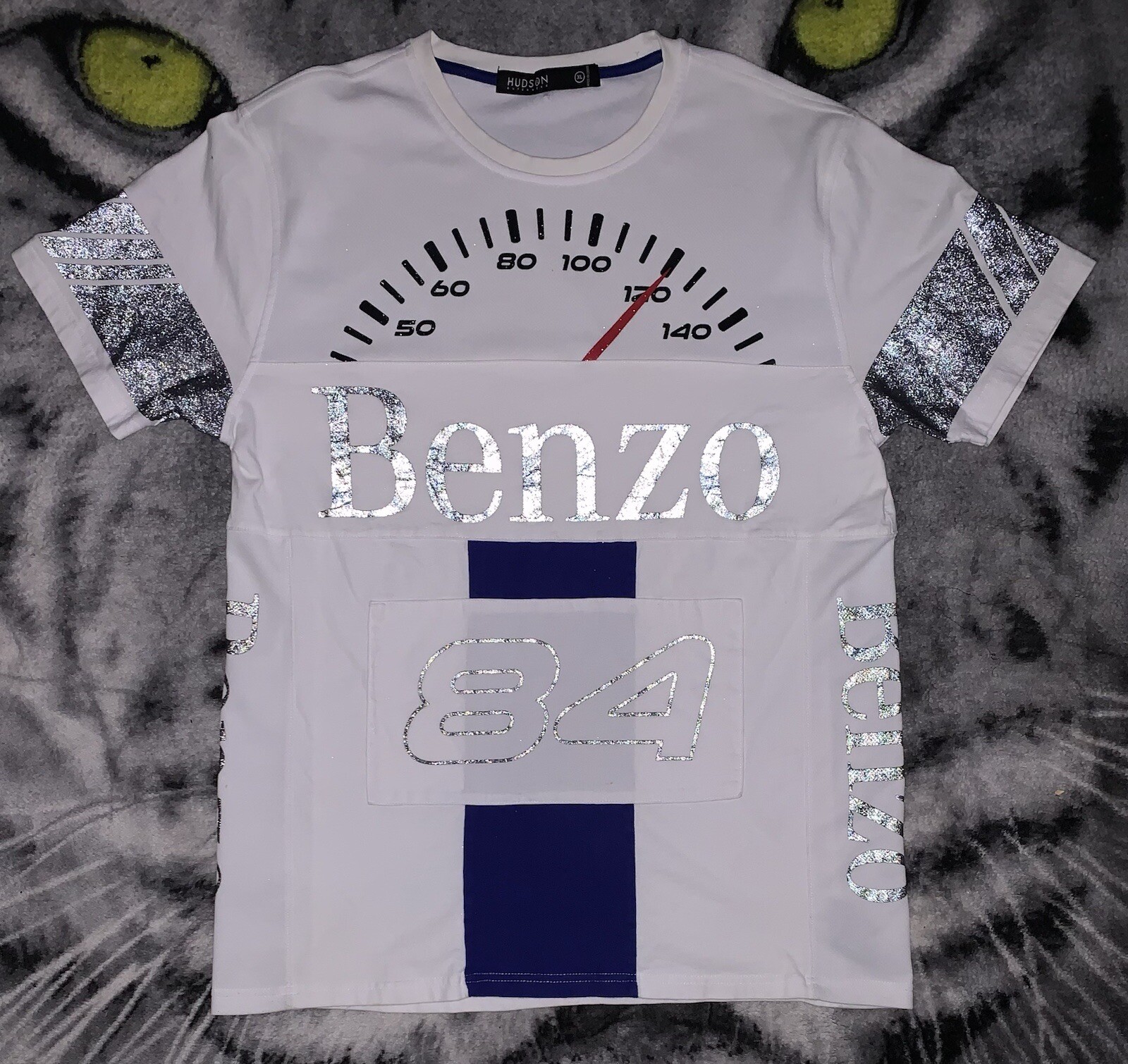 Rare Hudson mercedes benz 1984 Benzo Reflective Shirt Sz Xl