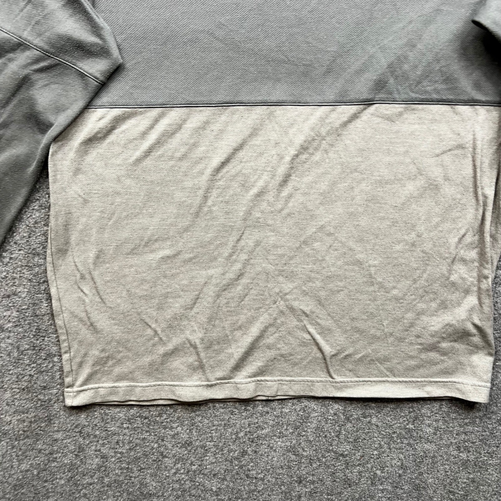 Adidas Shirt Mens Large Gray Climalite Two Tone Long Sleeve Athletic Tee L