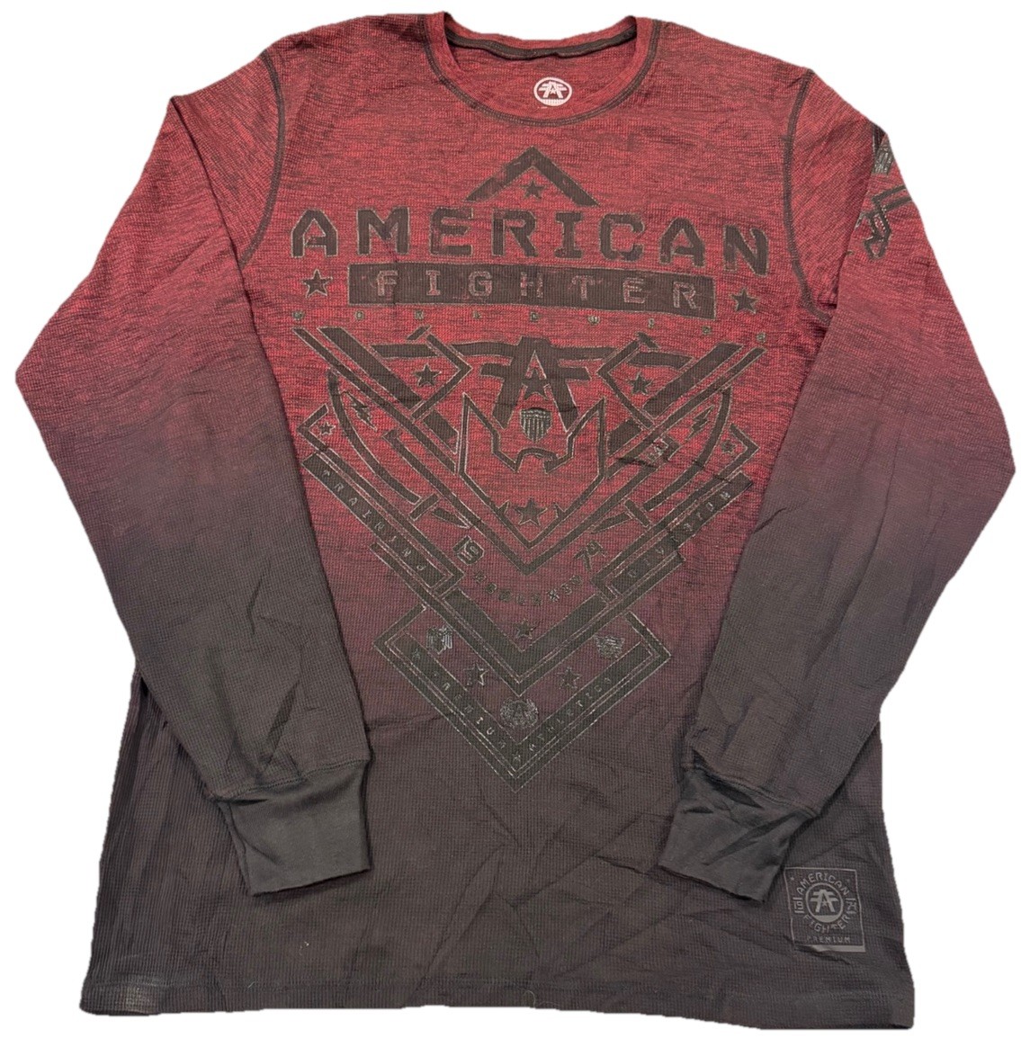 AMERICAN FIGHTER Men’s L/S T-Shirt Men’s XL Designed for Buckle Athletic Biker