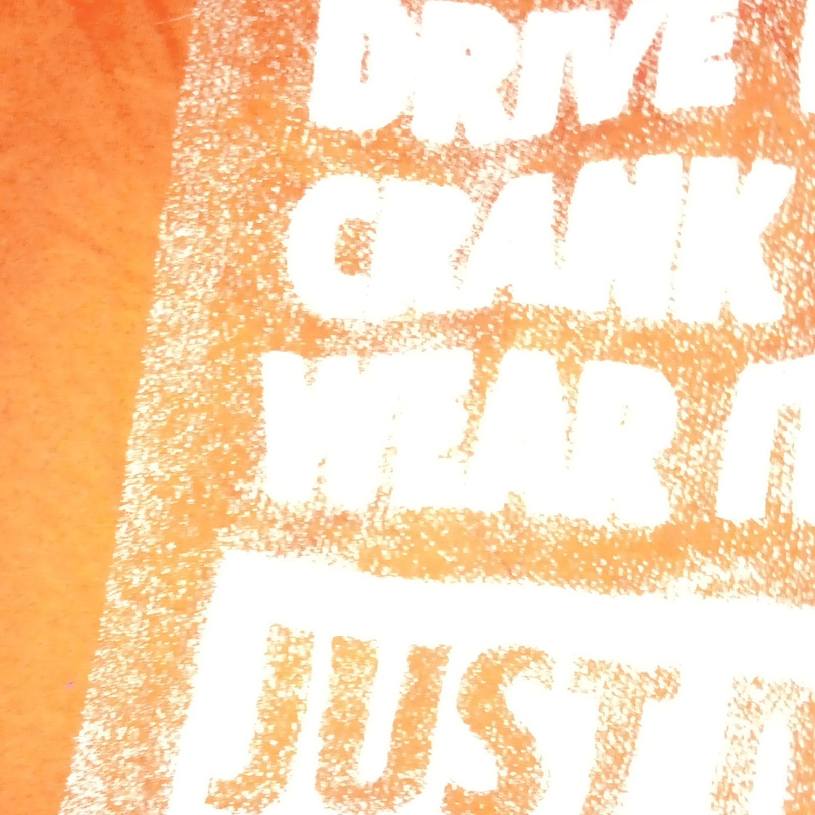 Nike The Nike Tee Orange Just Do It Graphic Athletic Fit Mens S Crew Cotton