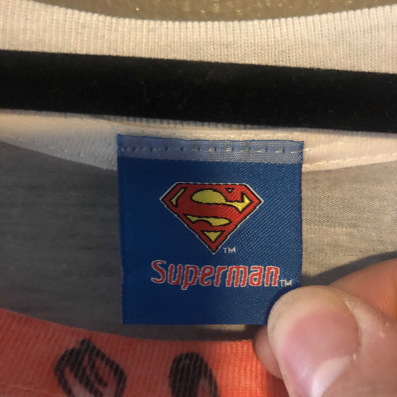 LogoVision Superman Red Sun (Front/Back Print) – Men’s L – All-Over Print (RARE)