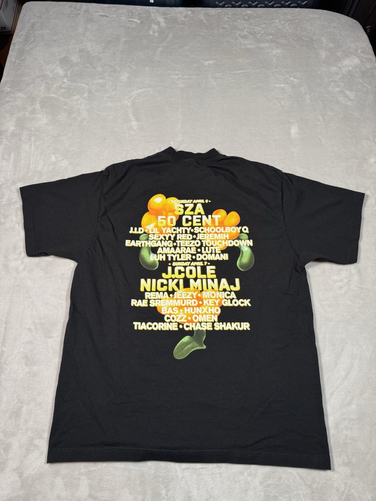 Dreamville Festival Shirt Size Large Black MADE IN USA