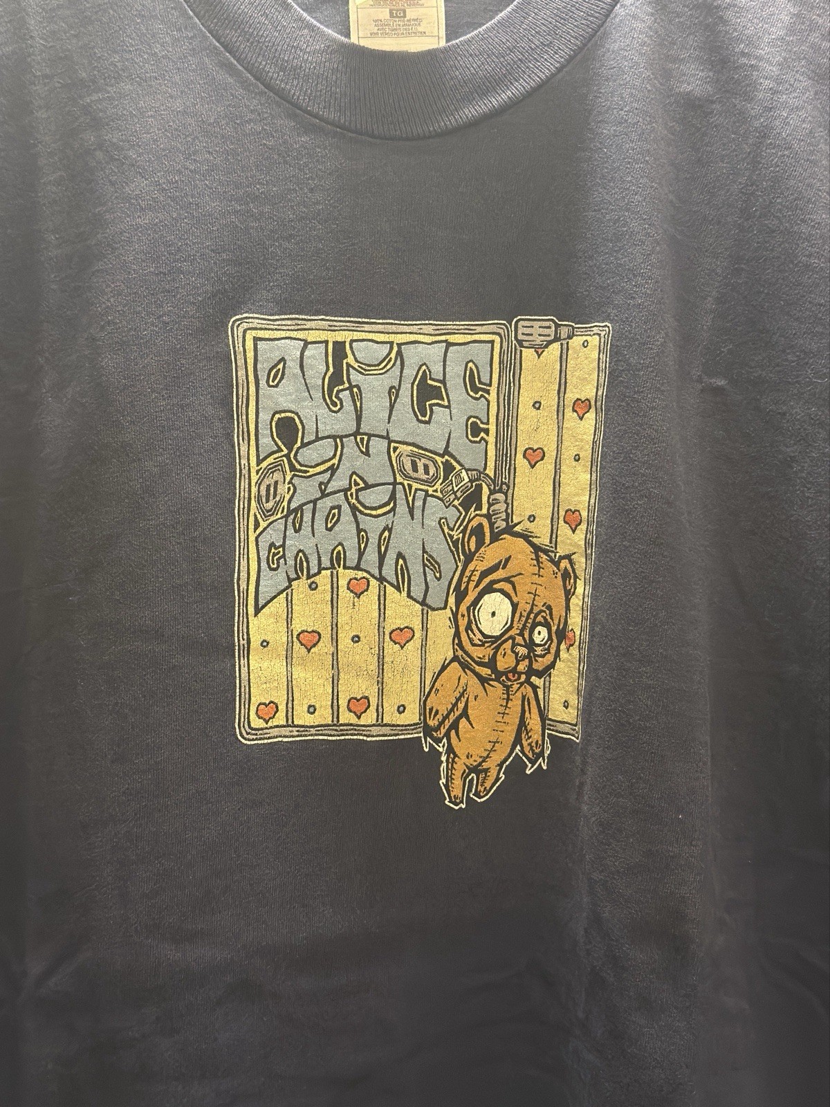 1996 Alice In Chains Hanging Teddy Bear Tee XL Vintage