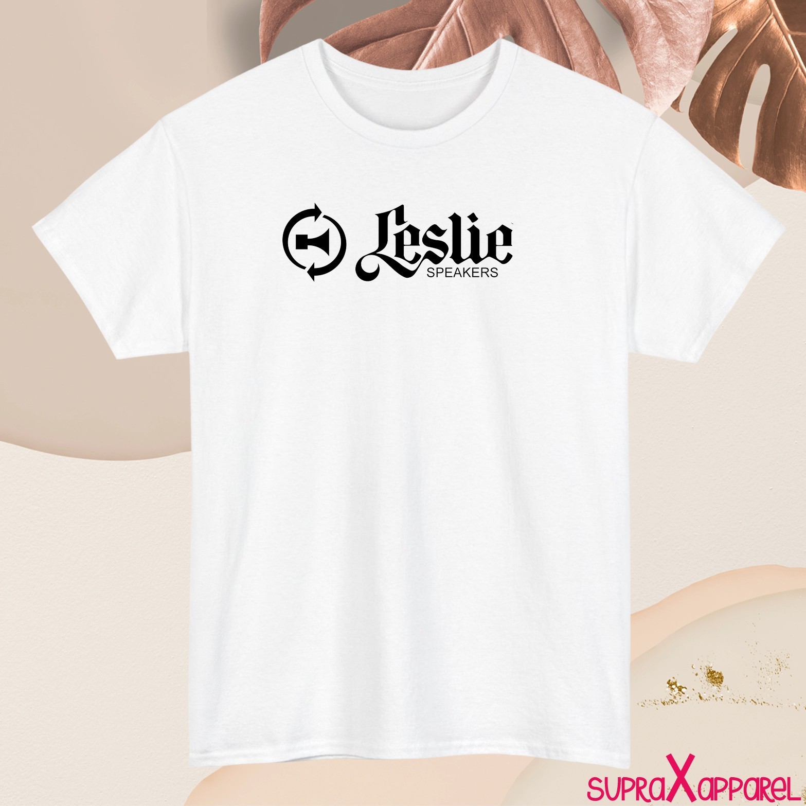 Leslie Speaker Logo Mens Cotton Colors S M L XL 2XL 3XL 4XL 5XL Made In USA