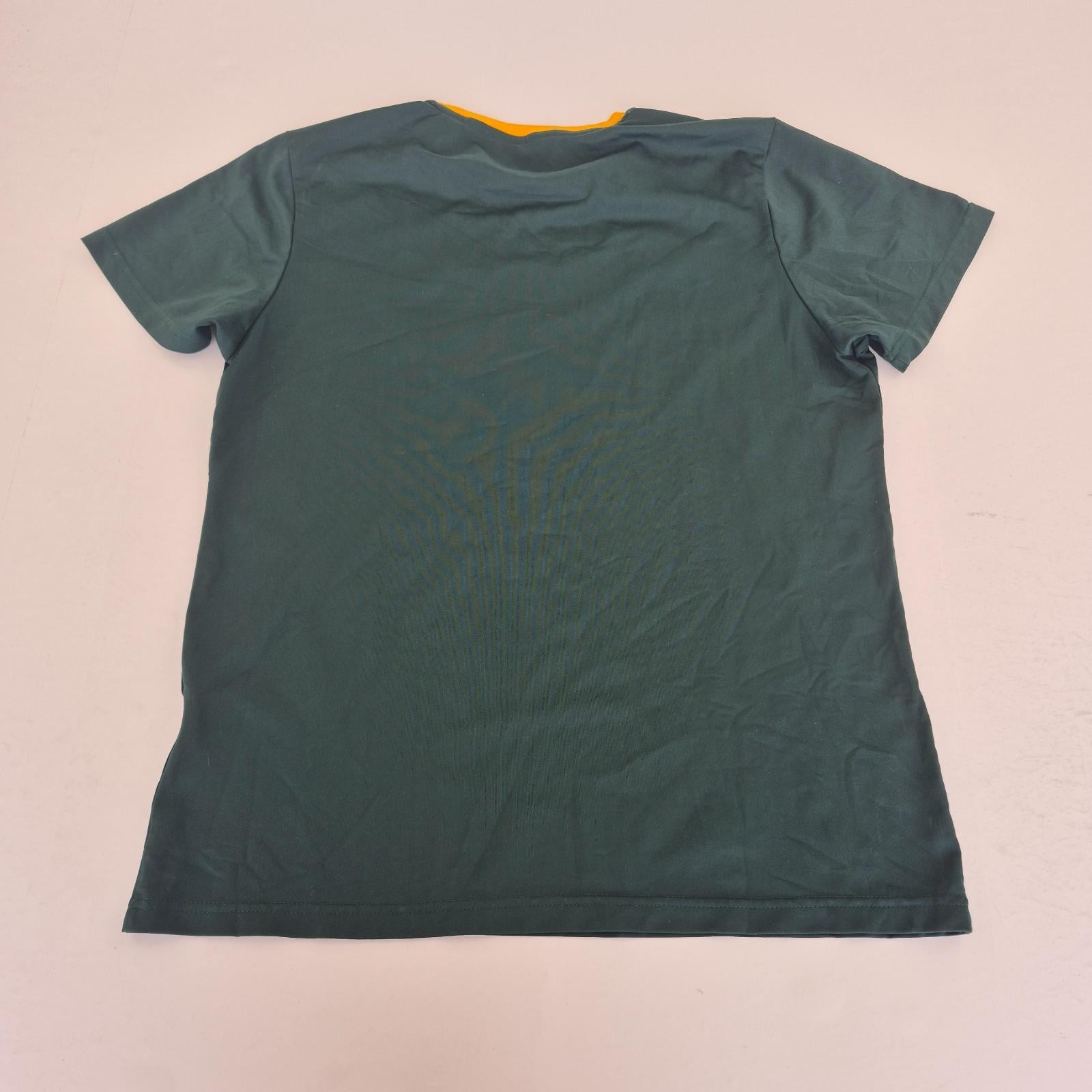 SOUTH AFRICA Top Medium Green Mens Round Neck Short Sleeve Asics Training