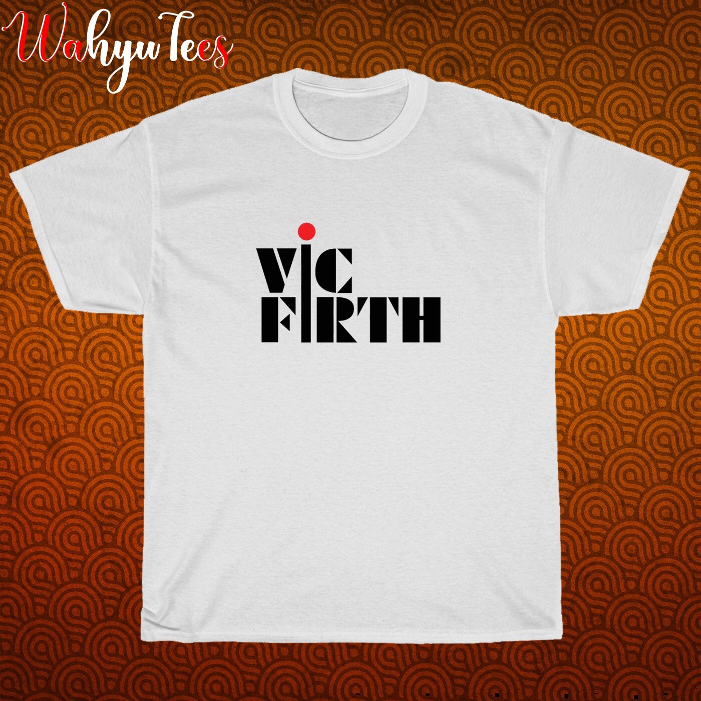 New Vic Firth Logo Black/Grey/Navy/White Size S-5XL Unisex T-Shirt