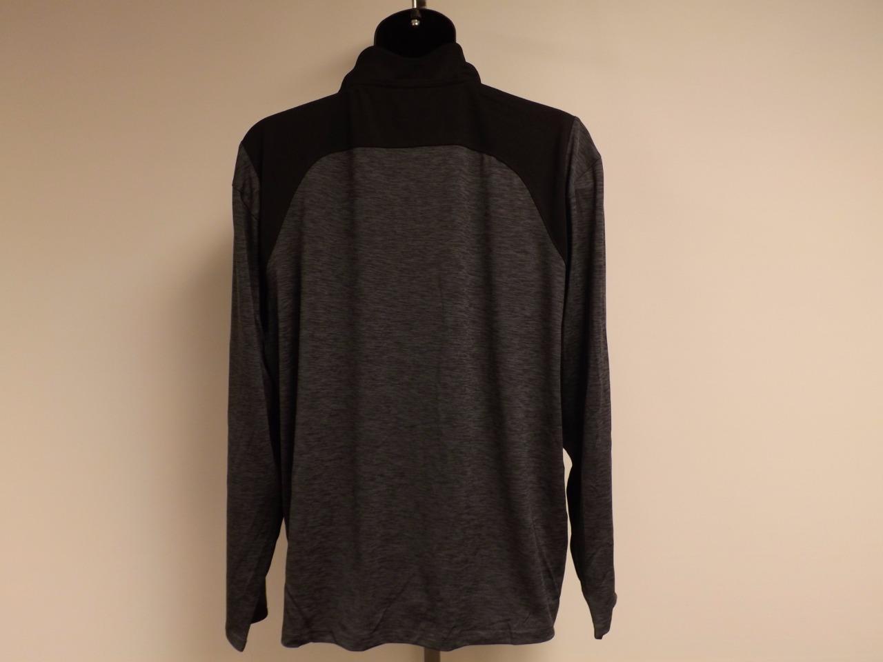 New Newport Rhode Island Adult Large L Grey/Black 1/4 Zip Performance Shirt