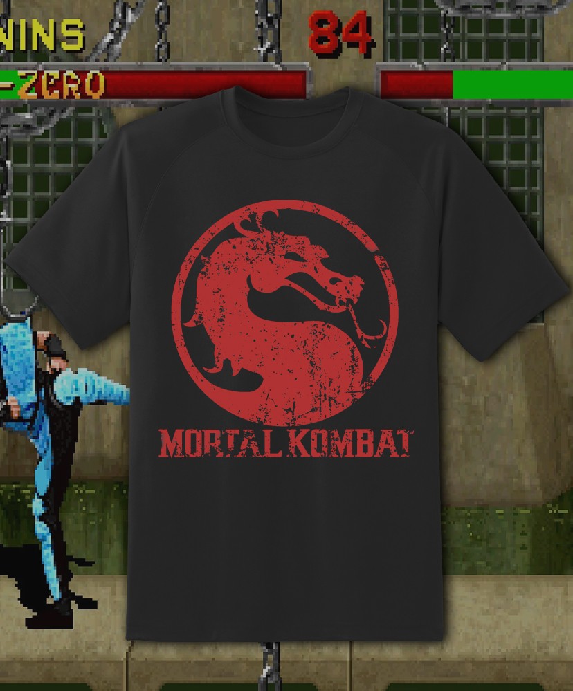 Mortal Kombat Classic Logo Shirt Adult & Youth sizes up to 6XL Fast Ship!!