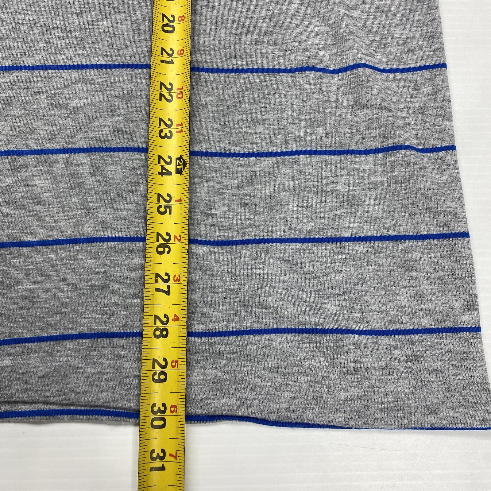 Vtg FILA Dominican Republic Beach Exploration Team Mens T-Shirt L Gray Striped