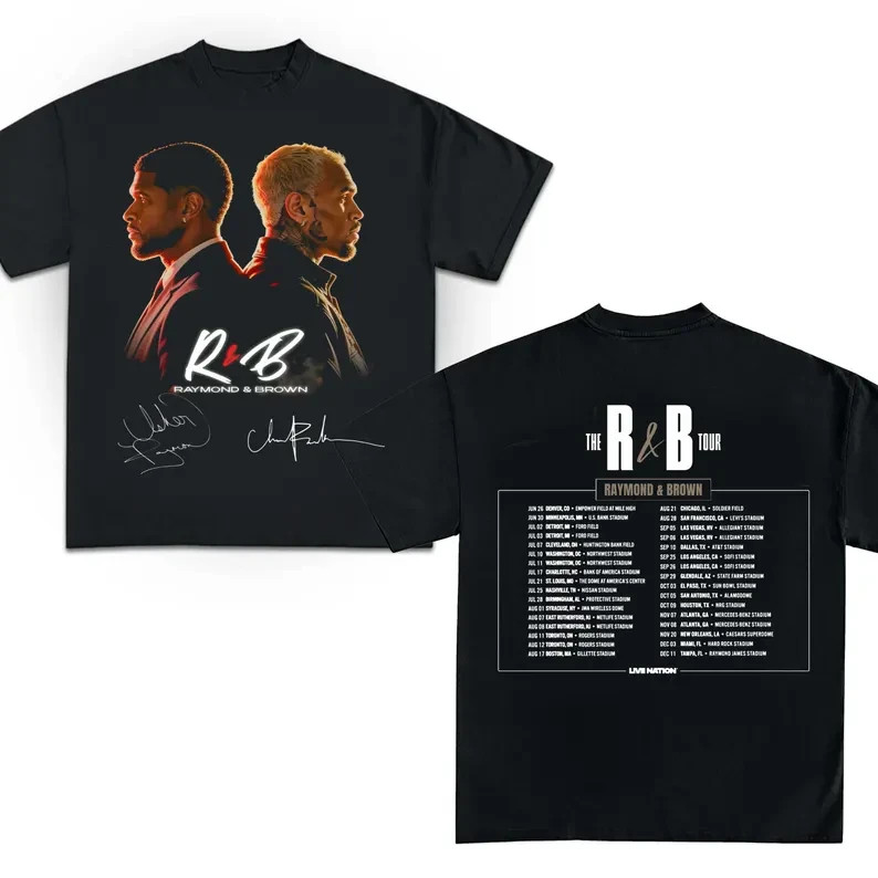 Usher Raymond & Chris Brown Tour 2026 T-Shirt unisex AN70262