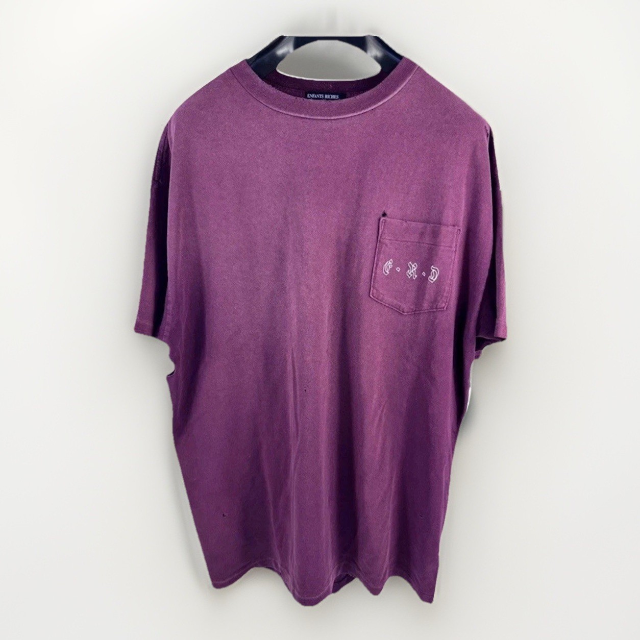 Enfants Riches Deprimes – Logo Print Distressed T-Shirt Size: M