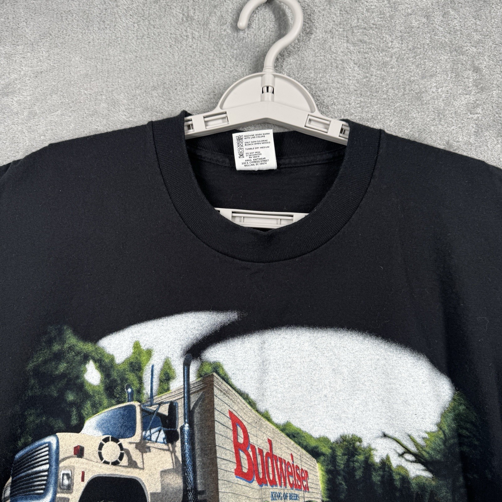 Budweiser Shirt Frogs Unisex Large Double Graphic Breweriana 1995 90s Vintage