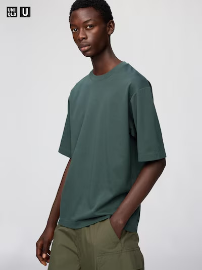 UNIQLO U AIRism Oversized T-Shirt Unisex Cotton Blend All Colors Available Stree