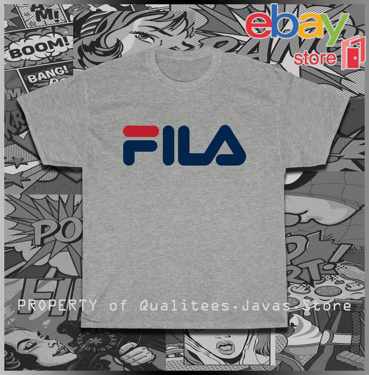 New Fila Sports Logo Men’s T-Shirt American Size S-5XL T-Shirt