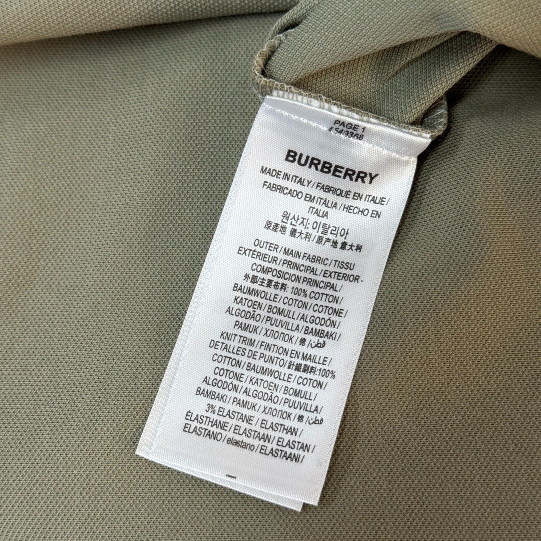 BUR*BERRY Men’s Light Green Short-Sleeve Collared Polo Shirt XL