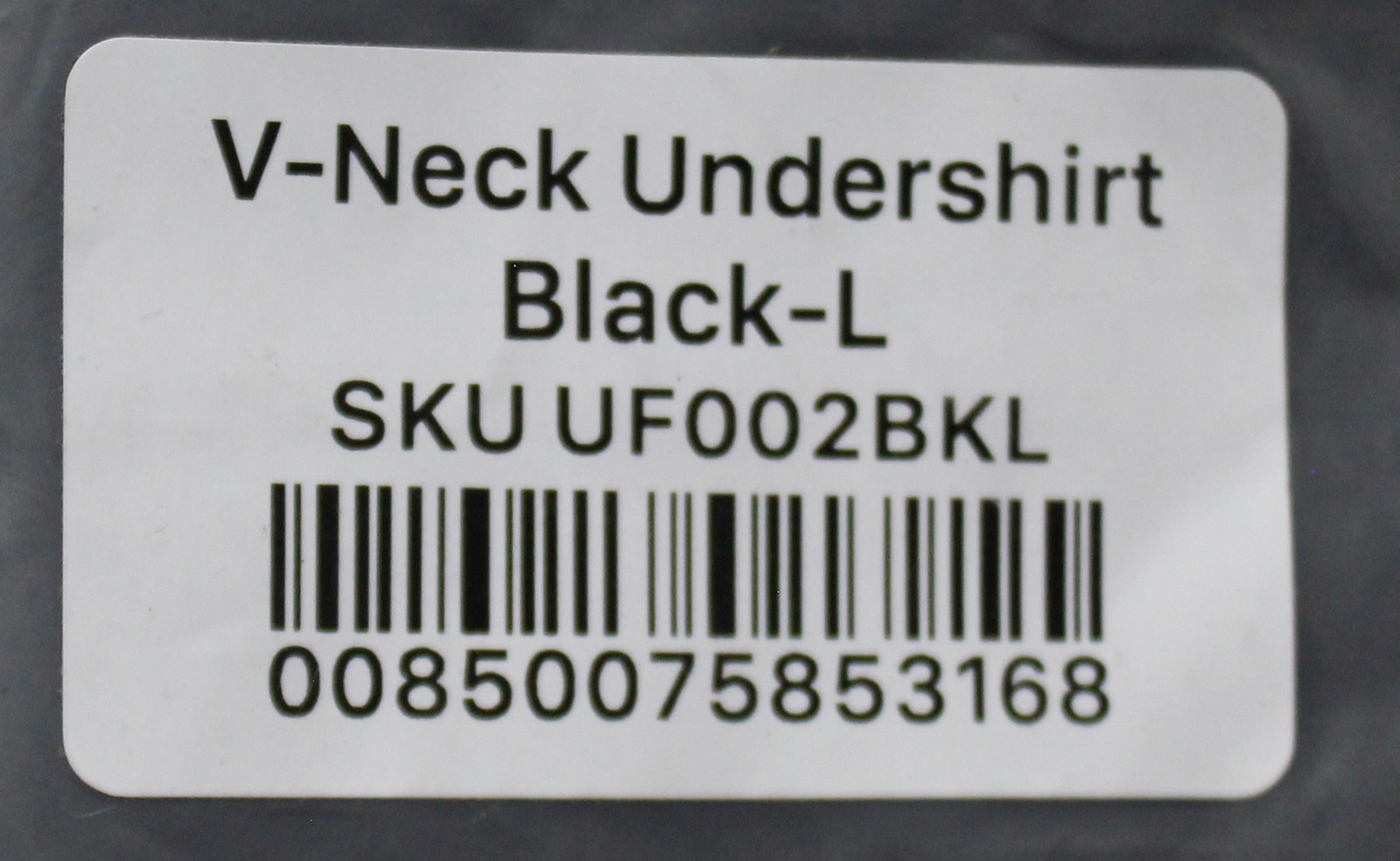 Underfit Men’s Soft Anti-Odor V-Neck Undershirt DH3 Black Large NWT