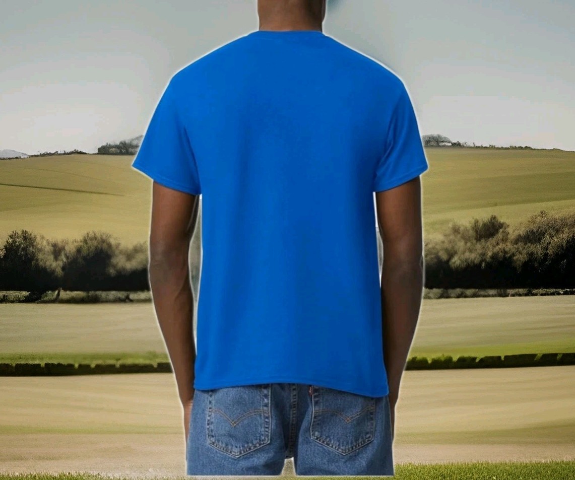 Gildan Adult DryBlend T-Shirt, Style G8000, Multipack Small, Royal (2-pack) New