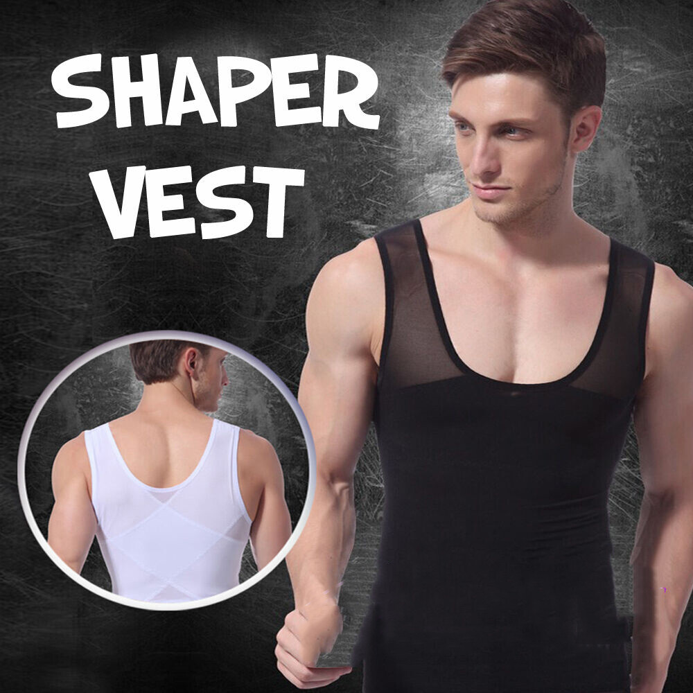 Camisa de compresión de pecho para hombres para ocultar moobs de ginecomastia