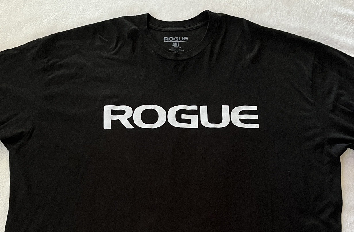 Rogue Fitness Shirt Mens 4XL Black Short Sleeve Gym Workout Training USA Made