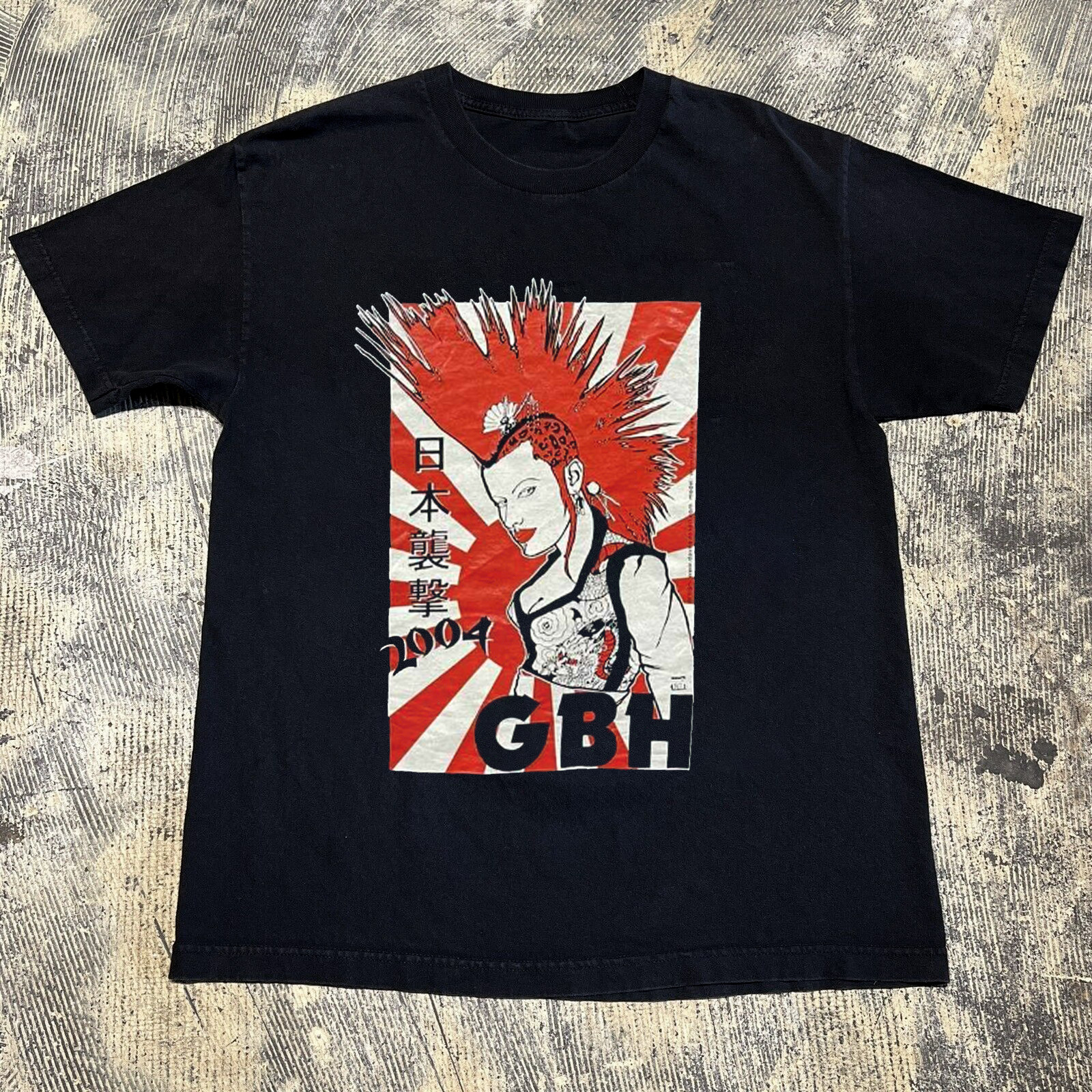 VTG GBH Band Gift Fans Short Sleeve 90s Black All Size Shirt YA34