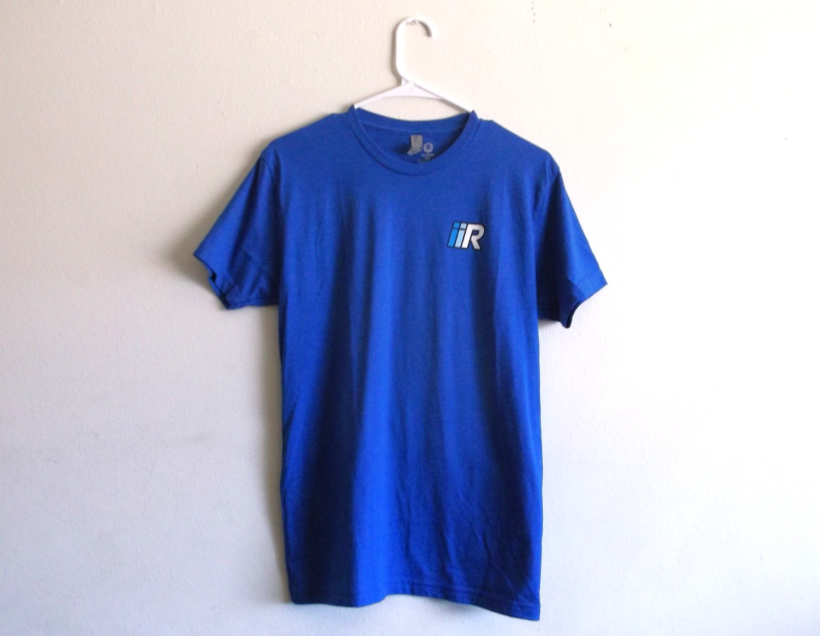 Next Level Apparel Crew Neck T Shirt Men sz S NWOT Logo Blue Short Sleeves