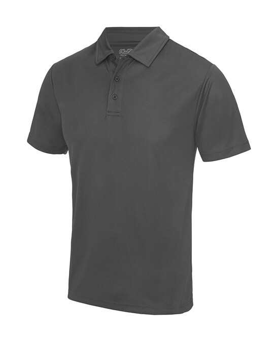 Personalised Custom Just Cool Awdis Polo T-shirt Casual Short Sleeve JC040